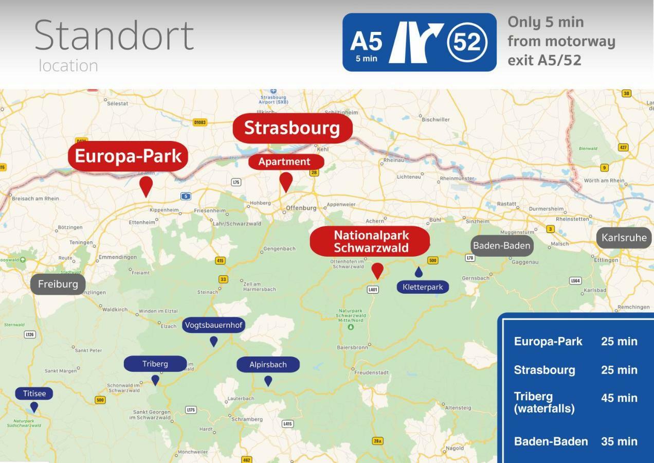 Apartment Strasbourg - Europapark / Wallaston 오펜부르크 외부 사진